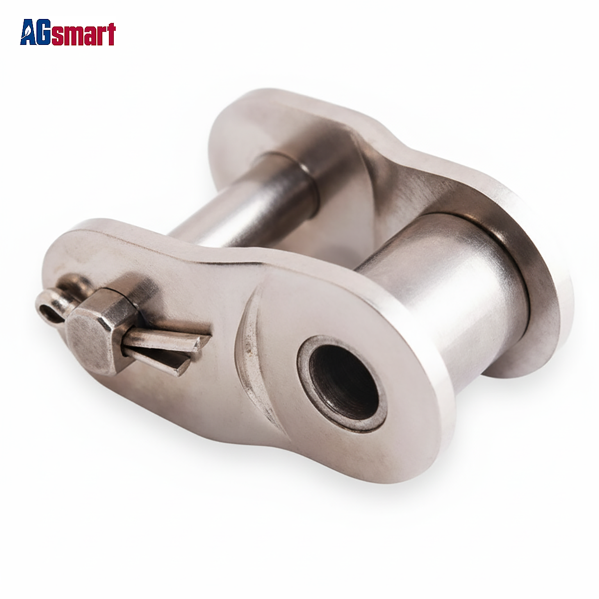 AgSmart Roller Chain Offset Half Link - #40 Single Strand, Stainless Steel, 1-Pack