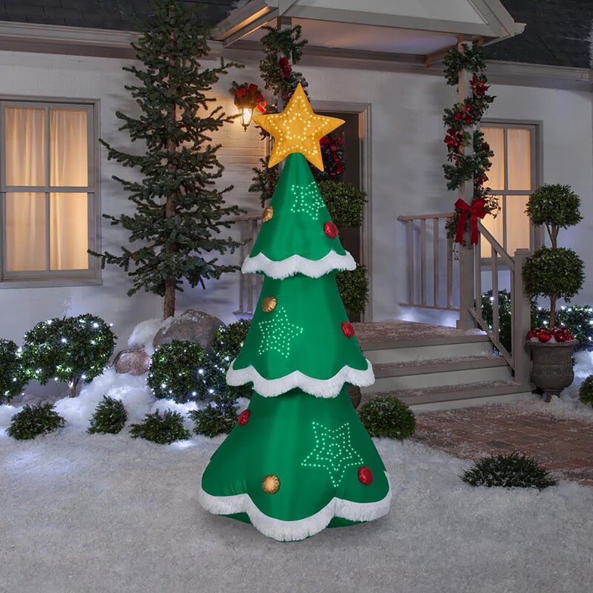 7.5' Micro-LED Christmas Tree Inflatable Decoration by Gemmy