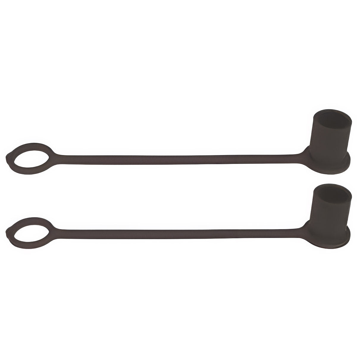 1/2" DUST CAP - BLACK RUBBER - 2 PACK