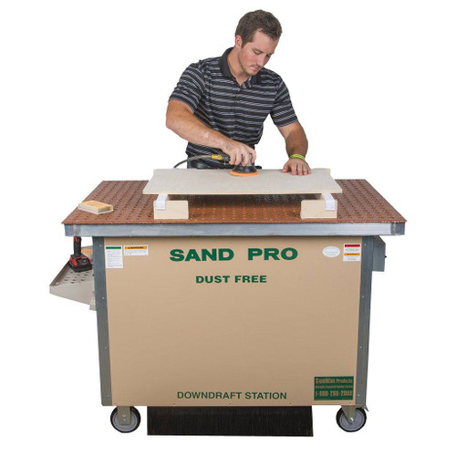 SandMan Sand Pro Downdraft Sanding Station, Economy Wood Model, 60"