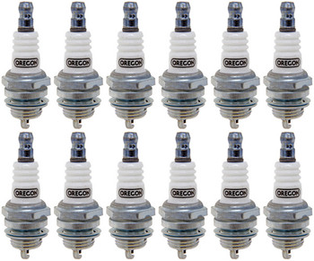 Oregon 12 Pack 77-309-1-12PK Spark Plug - Bosch WS7F Champ CJ8Y NGK BPM6A