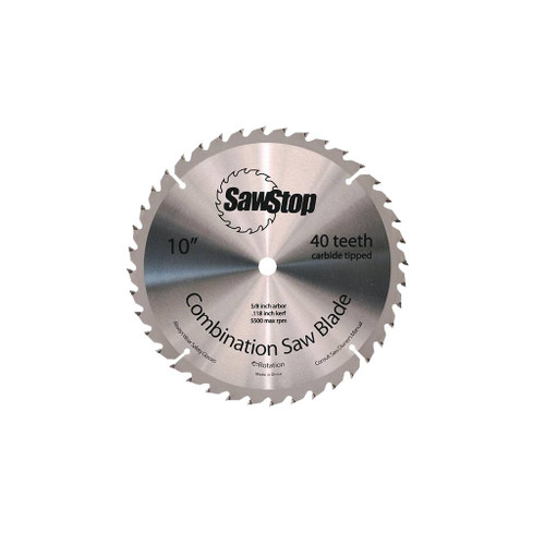 SawStop 10" 40-Tooth Combination Table Saw Blade