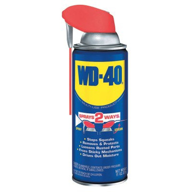 WD-40 Open Stock Lubricants, 11 oz, Aerosol Can, 12/CA, #490040
