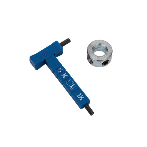 Kreg Easy-Set Stop Collar and Material Gauge/Hex Wrench Kit