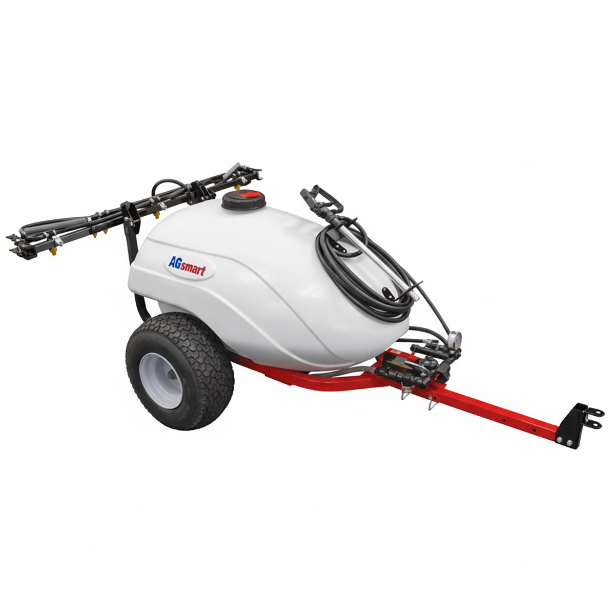 AgSmart Trailer Sprayer - Professional Series, 50 Gallon, 4.0 GPM Hi-Flow Pump, Folding Boom