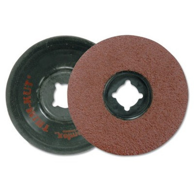 Weiler Trim-Kut Discs, Aluminum Oxide, 4 1/2 in Dia., 36 Grit, 25 BOX, #59403