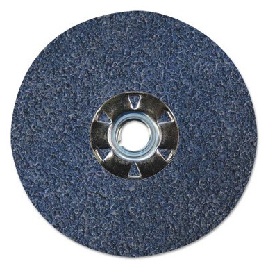 Weiler Tiger Zirc Resin Fiber Discs, 4 1/2 in Dia, 5/8 Arbor, 24 Grit, Zirconia, 25 BX, #59931