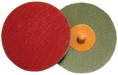 Weiler Plastic Button Style Blending Discs, Ceramic, 2 in Dia., 36 Grit, 50 PK, #60170