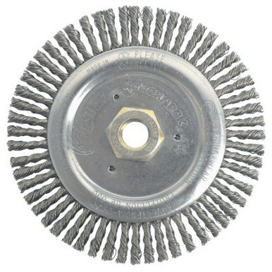 Weiler Dually? Stringer Bead Wheel, 6 in D x 3/16 in W, .02 in Carbon Steel, 12,500 rpm, 1 EA, #79805