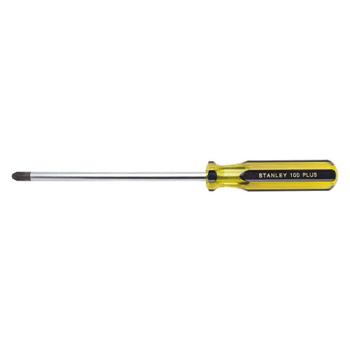 Stanley 100 Plus Phillips Tip Screwdriver, 4 Pt x 8"