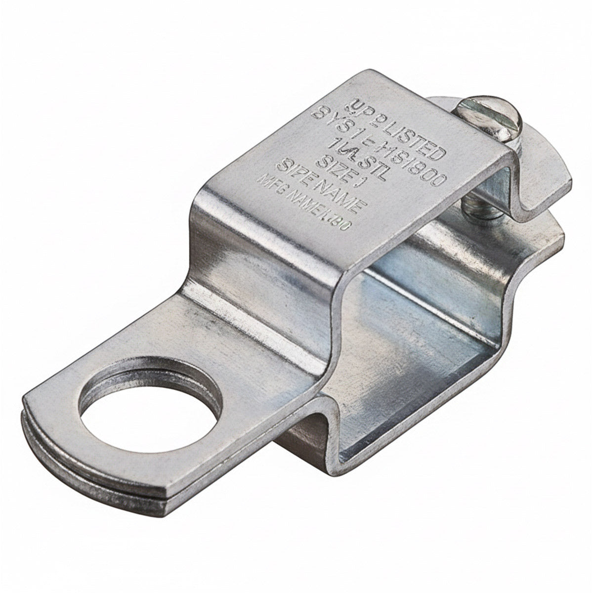 TeeJet 111SQ1 Boom Clamp for Standard Body - 1" Square Tube, Zinc Plated Steel, Standard Nozzle Body