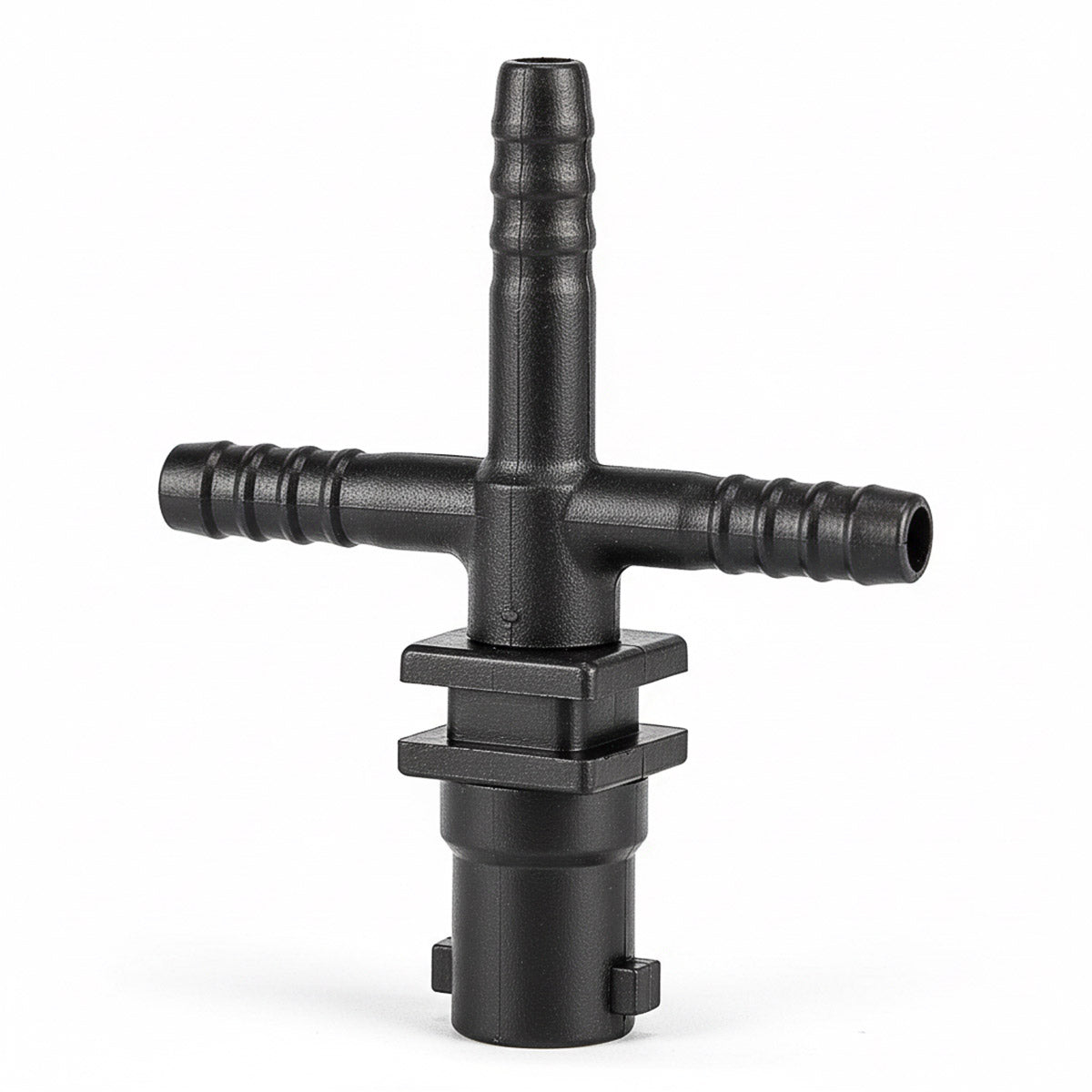 QUICKJET TRIPLE BARB NOZZLE BODY - 3/8" HOSE - NO DIAPHRAGM