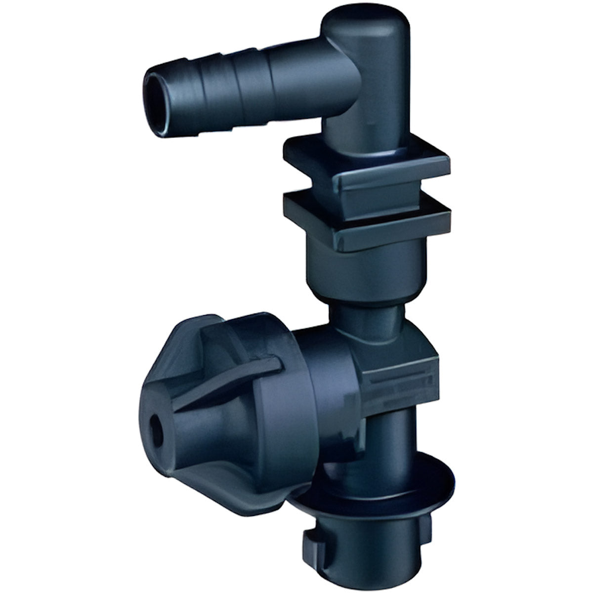 QUICKJET SINGLE BARB NOZZLE BODY - 1/2" HOSE - HAS SIDE DIAPHRAGM