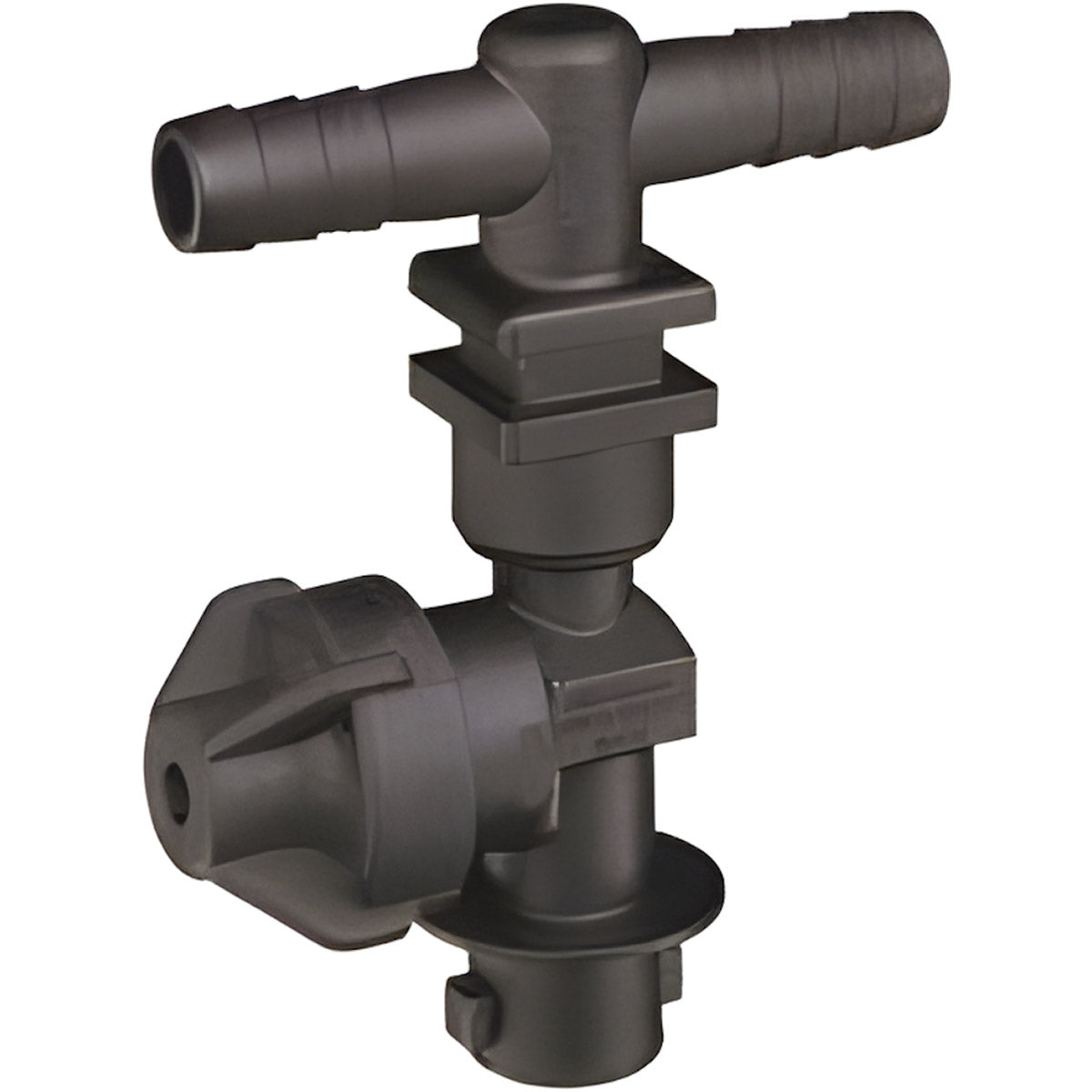 QUICKJET DOUBLE BARB NOZZLE BODY - 3/4" HOSE - HAS SIDE DIAPHRAGM