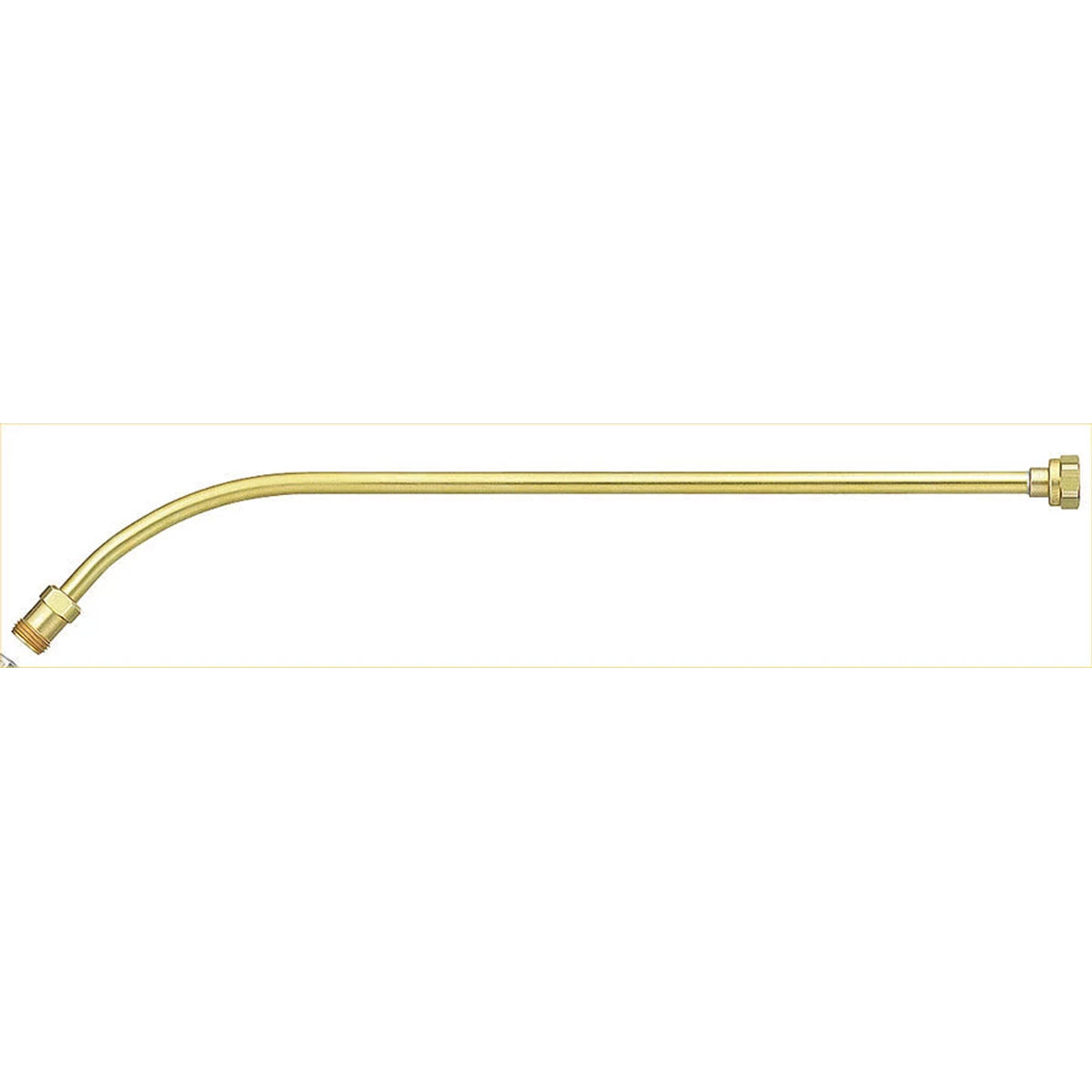 TeeJet 667130 Curved Spray Wand Extension with Fixed Body, Brass, 30", 11/16" Cap Thread, 125 PSI