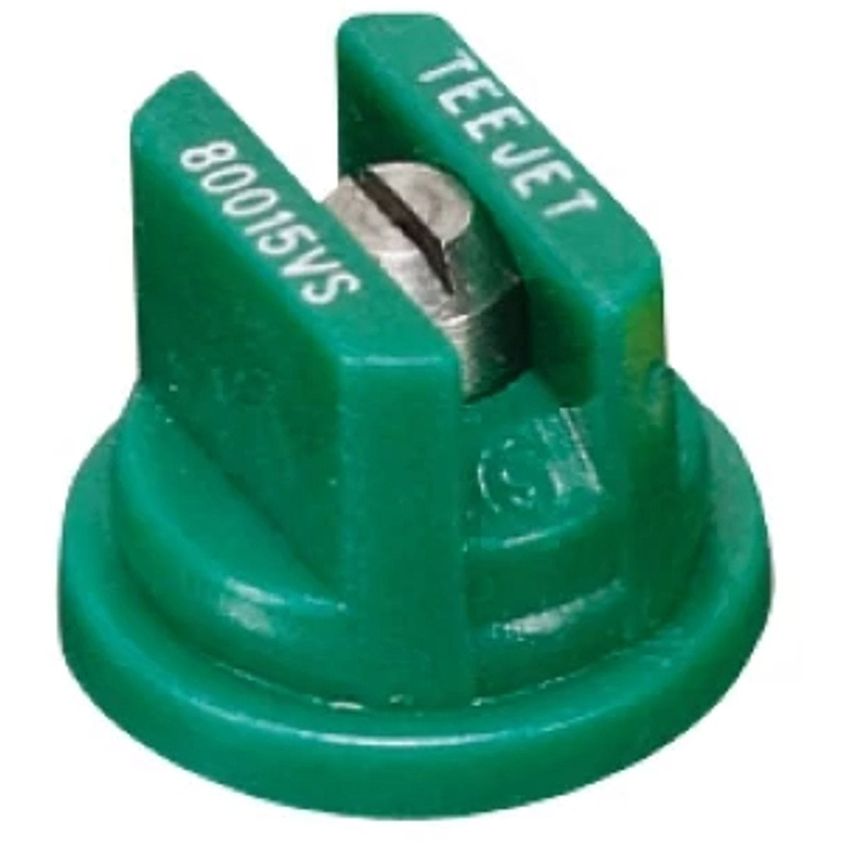 TeeJet TP80015VS Flat Spray Flat Spray Tip, Poly/Stainless, 80°, Green, Orifice 1.5