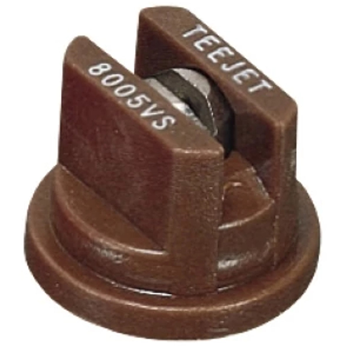 TeeJet TP8005VS Flat Spray Flat Spray Tip, Poly/Stainless, 80°, Brown, Orifice 5