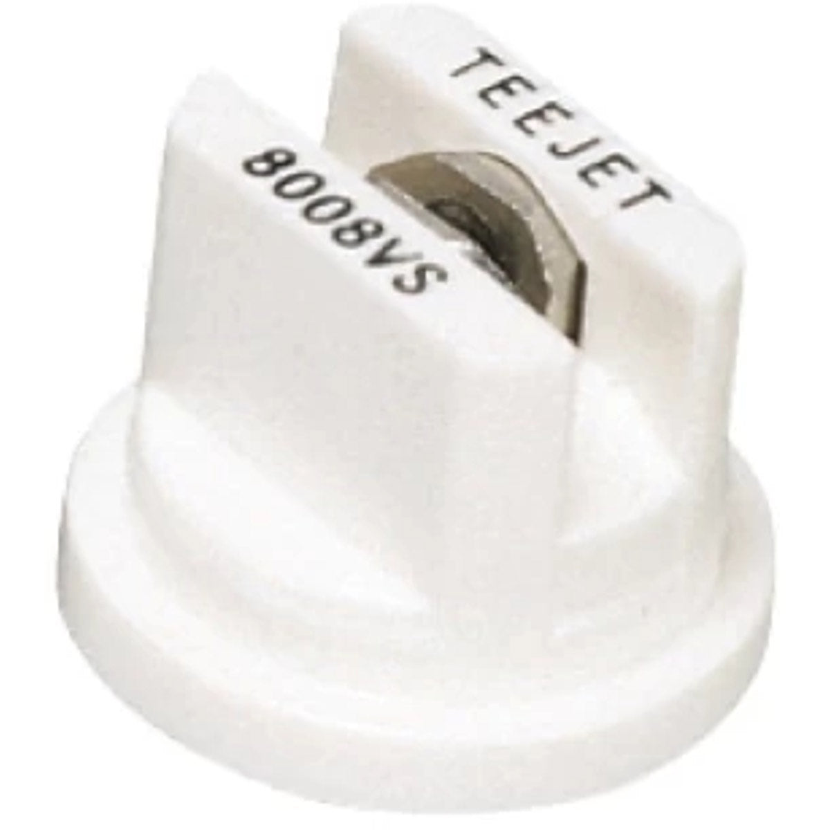TeeJet TP8008VS Flat Spray Flat Spray Tip, Poly/Stainless, 80°, White, Orifice 8
