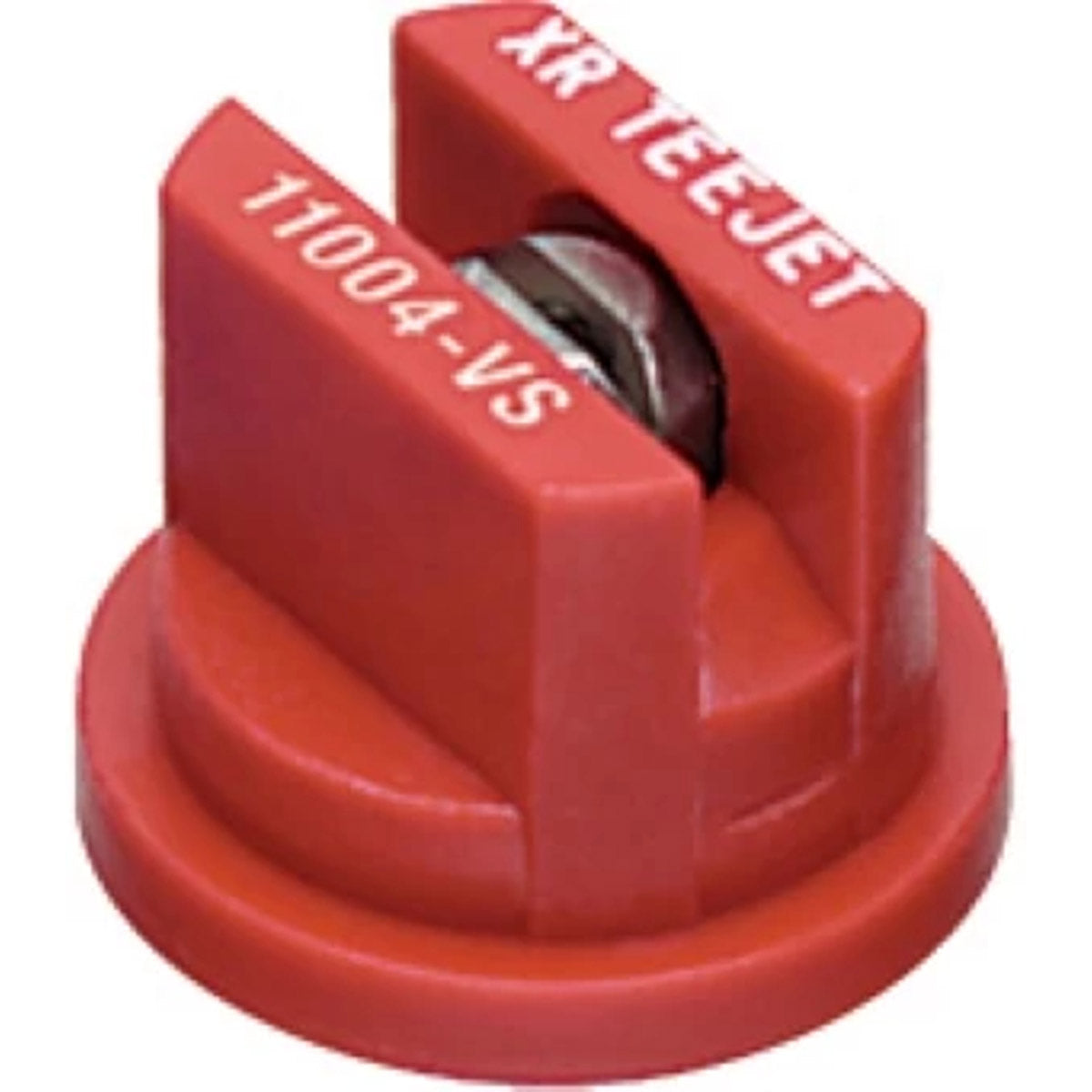 TeeJet XR11004VS XR Extended Range Flat Spray Tip, Poly/Stainless, 110°, Red, Orifice 4