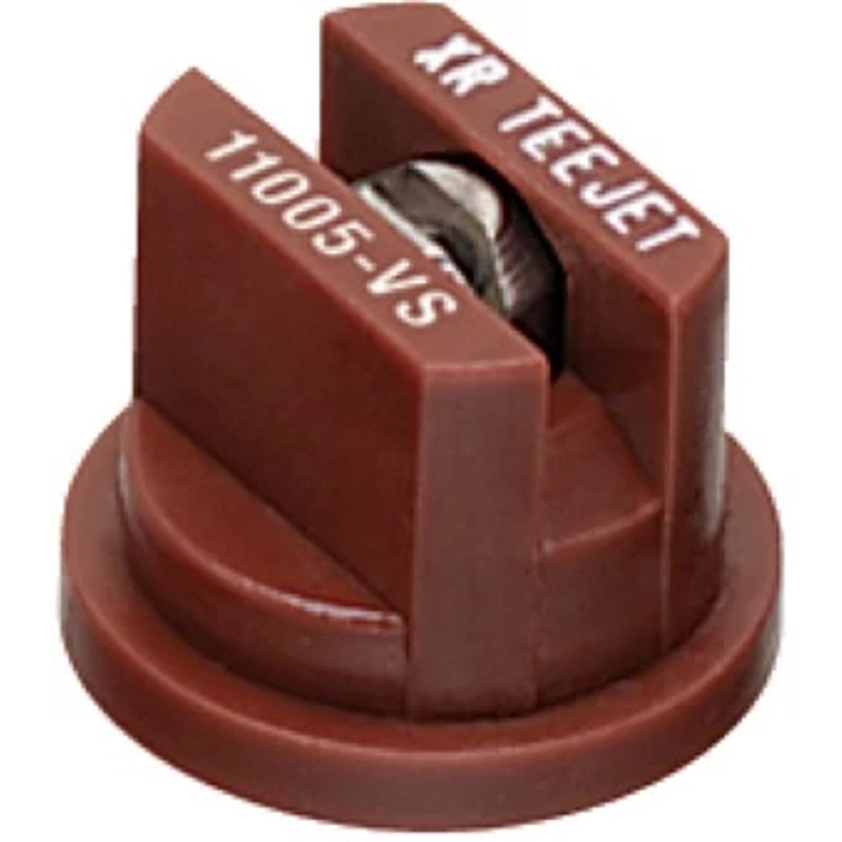 TeeJet XR11005VS XR Extended Range Flat Spray Tip, Poly/Stainless, 110°, Brown, Orifice 5