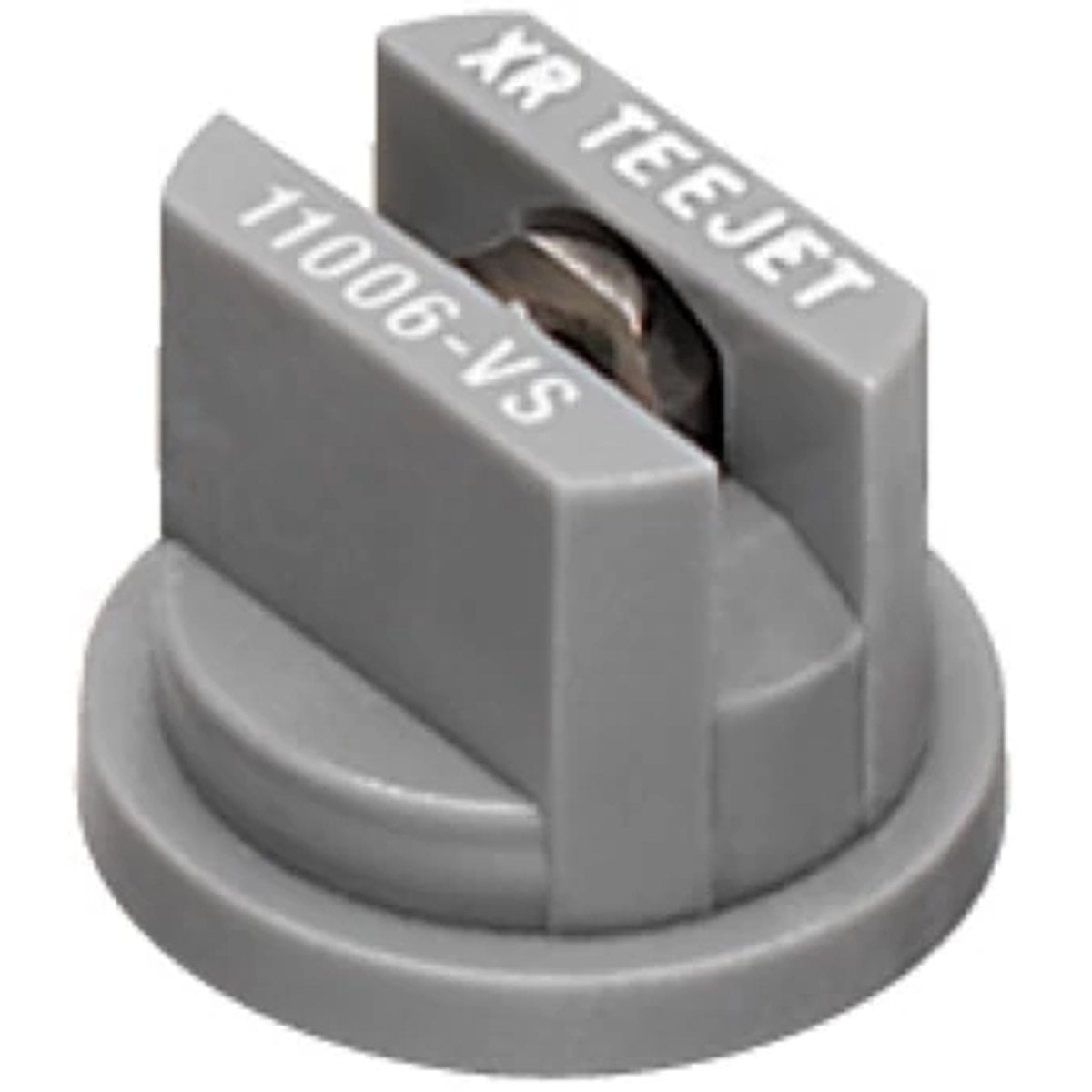 TeeJet XR11006VS XR Extended Range Flat Spray Tip, Poly/Stainless, 110°, Gray, Orifice 6
