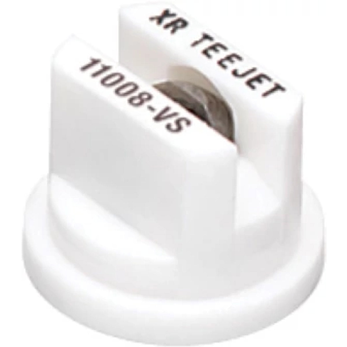 TeeJet XR11008VS XR Extended Range Flat Spray Tip, Poly/Stainless, 110°, White, Orifice 8