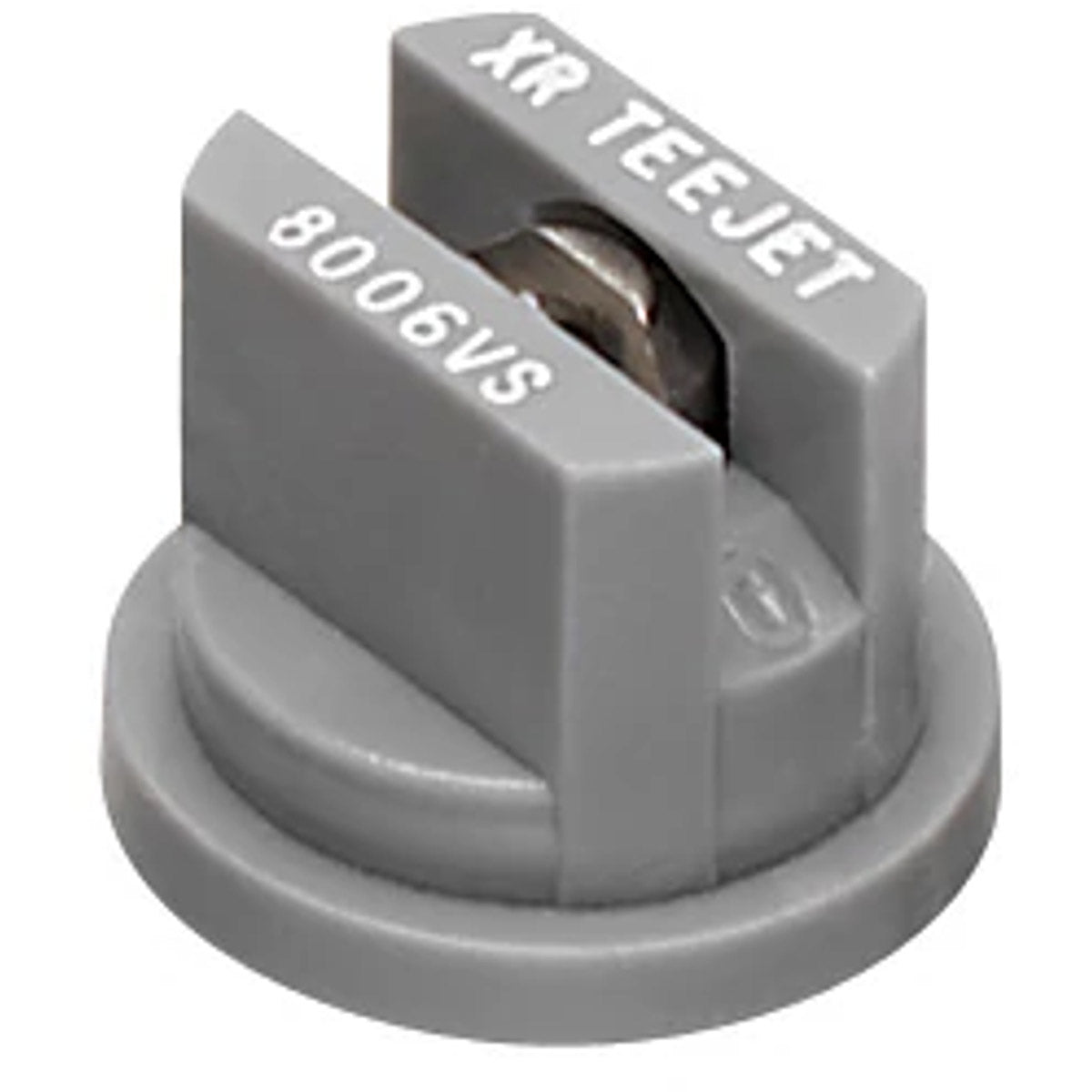 TeeJet XR8006VS XR Extended Range Flat Spray Tip, Poly/Stainless, 80°, Gray, Orifice 6