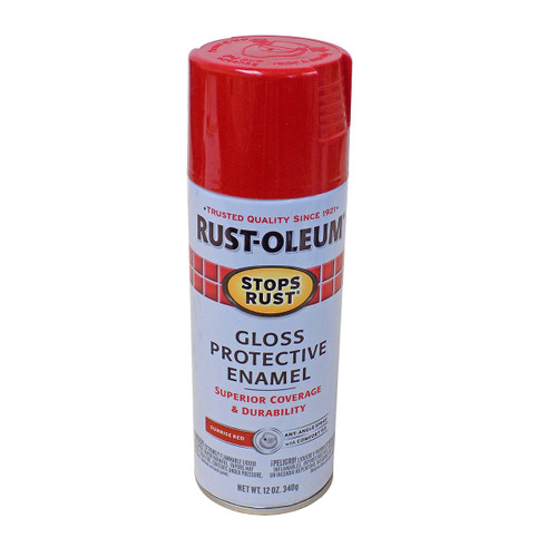Rust-Oleum Stops Rust Enamel Spray, Gloss, Sunrise Red