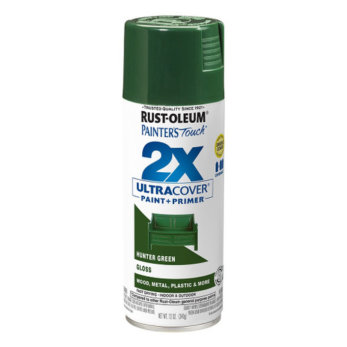 Rust-Oleum 2X Ultra Cover Spray Paint + Primer, Gloss Hunter Green