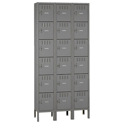 Tennesco Box Lockers, 18 Openings, 15"D