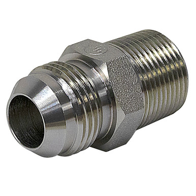 JIC 6 Male x 1/2" NPT Male Straight 2404-06-08 Adapter