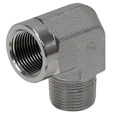 1" NPT Male x 3/4" NPT Female 90 Degree Elbow 5502-16-12 Adapter