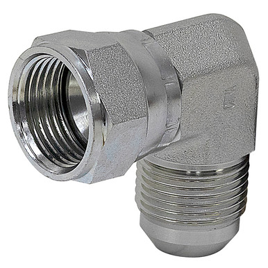 JIC 10 Male x JIC 10 Female Swivel 90 Degree Elbow 6500-10-10 Adapter