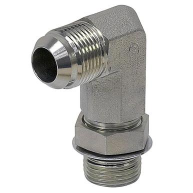 JIC 4 Male x SAE 4 Male 90 Degree Elbow 6801-L-04-04 Adapter