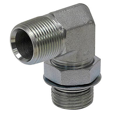 SAE 6 Male x 1/4" NPT Male 90 Degree Elbow 6806-06-04 Adapter