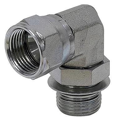 SAE 16 Male x JIC 16 Female Swivel 90 Degree Elbow 6809-16-16 Adapter