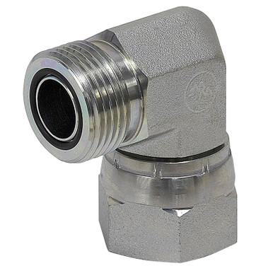 ORFS 12 Male x ORFS 12 Female Swivel 90 Degree Elbow FF6500-12-12 Adapter