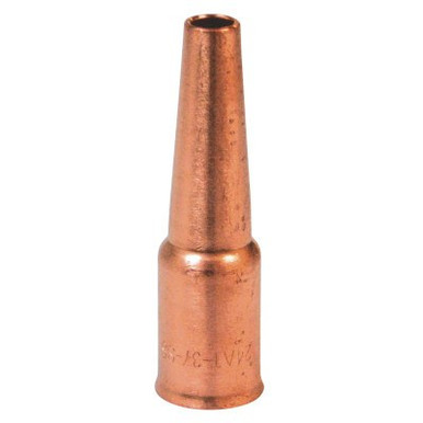 Best Welds 24 Series Nozzles, 3/8 in Bore, Short-Stop Tapered, 1 EA, #24AT37SS