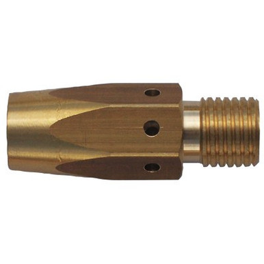 Best Welds Gas Diffusers, Brass, For Bernard MIG Guns/1500 Series Contact Tips, 400-600A, 5/PK, #4635
