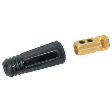 Best Welds Dinse Style Cable Plug and Socket, Female, Ball Point Connection, 2/0-3/0 Cap, 2/PK, #BK95