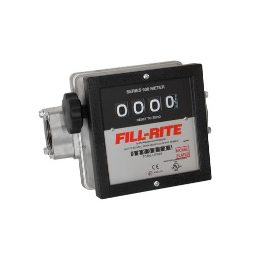 Fill-Rite 901N Series 1 1/2 in. BSP Nickel Plated Flow Meter (Gallons)
