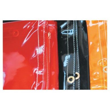 Best Welds Welding Curtains, 8 ft X 6 ft, PVC, Orange, 1 EA, #CURTAIN6X8ORG