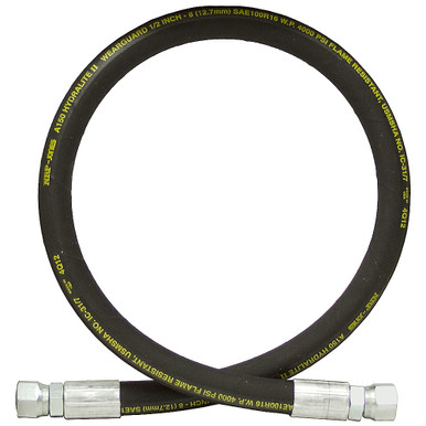 1/2" x 300" JIC 8F Swivel x JIC 8F Swivel SAE 100R16 Hydraulic Hose Assembly 4000 PSI NRP Jones