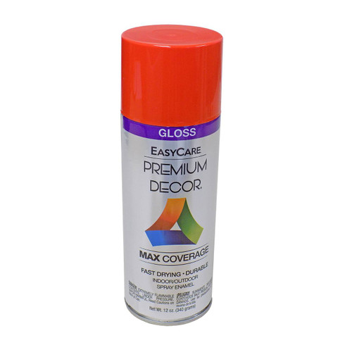 Premium Decor Enamel Spray Paint, Banner Orange, Gloss
