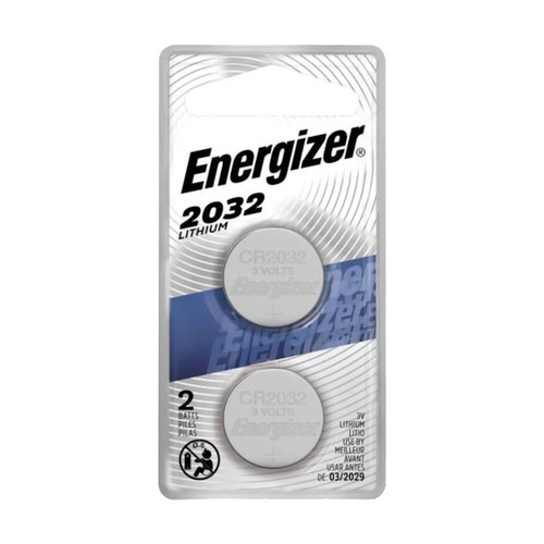 Energizer Lithium Coin Battery, 3V 2032, 2-Pack