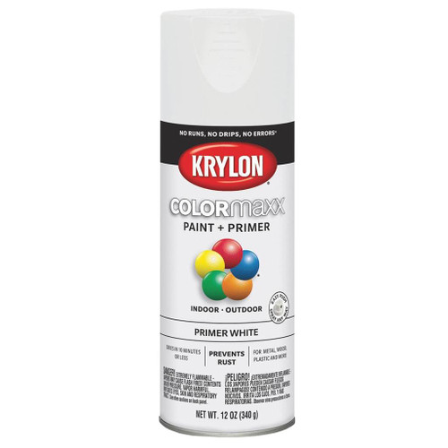 Krylon COLORmaxx Spray Primer, White