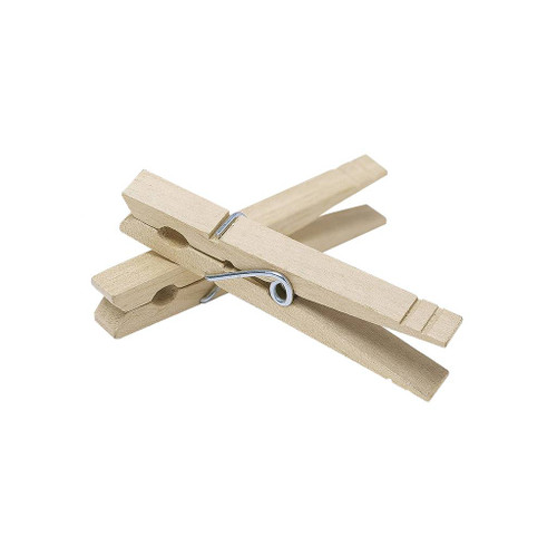 Whitmor Wooden Clothespins, 50-Pack