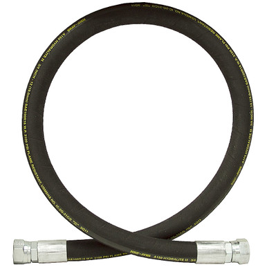 3/4" x 240" JIC 10F Swivel x JIC 10F Swivel SAE 100R16 Hydraulic Hose Assembly 3000 PSI NRP Jones