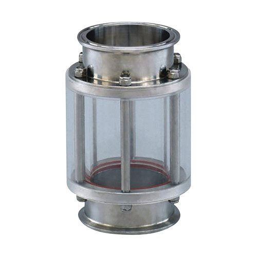 Cipriani Harrison Valves 95 Series 304L SS Pyrex Sight Glass w/ Guard