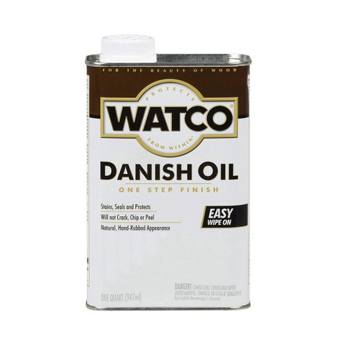 Watco Danish Oil Stain & Finish, Dark Walnut, Qt.
